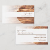 100% natürliche Bio Holzkarte Visitenkarte (Vorne/Hinten)