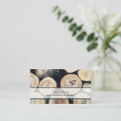 100% natürliche Bio Holzkarte Visitenkarte (Stehend Vorderseite)