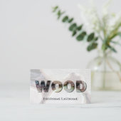 100% natürliche, Bio Holzkornbriefe Visitenkarte (Stehend Vorderseite)