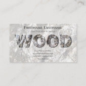 100% natürliche, Bio Holzkornbriefe Visitenkarte (Rückseite)