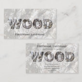 100% natürliche, Bio Holzkornbriefe Visitenkarte (Vorne/Hinten)