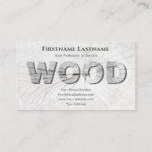 100% natürliche, Bio Holzkornbriefe Visitenkarte (Rückseite)