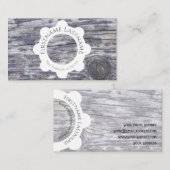 100% natürliche, Bio Holzkreise Visitenkarte (Vorne/Hinten)