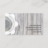 100% natürliche, Bio Holzkreise Visitenkarte (Rückseite)