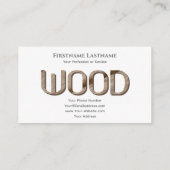 100% natürliche Bio Holzpflaster Visitenkarte (Rückseite)
