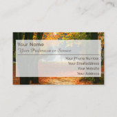 100% natürliche Bio indische Sommerstil Visitenkarte (Rückseite)