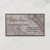 100% natürliche Möbel im Bio Holzstil Visitenkarte (Rückseite)