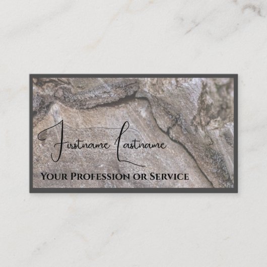 100% natürliche Möbel im Bio Holzstil Visitenkarte (Vorderseite)