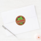 100 % natürliche pflanzliche Bio Produktkleber Runder Aufkleber (Umschlag)