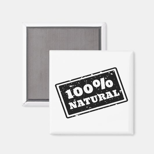 100% Naturmagnet Magnet (Vorderseite/Rückseite)