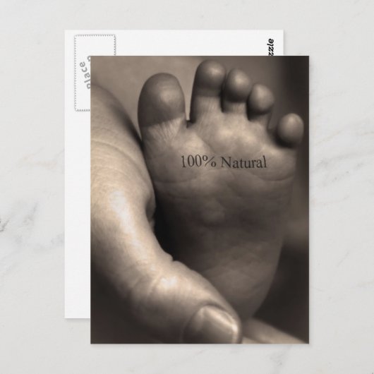 100% Naturschutz Postkarte (Vorne/Hinten)