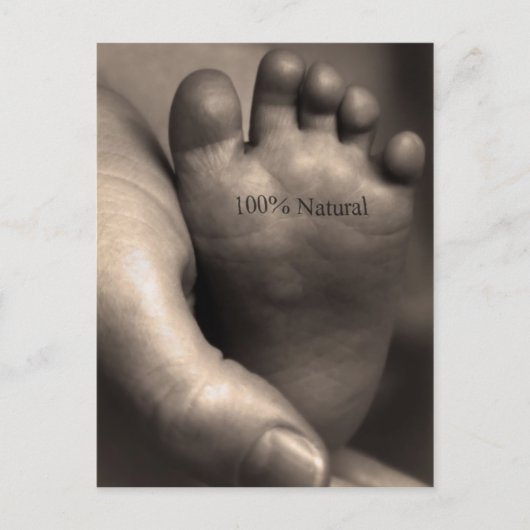 100% Naturschutz Postkarte (Vorderseite)