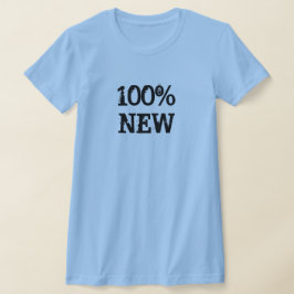 100 % New Light Blue T-Shirt