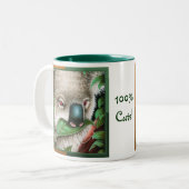 100% niedlich! Koala-Tasse Zweifarbige Tasse (Vorderseite Links)