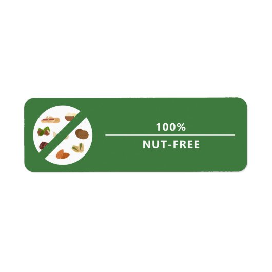 100 % Nut-free-Etikett (Vorne)