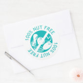 100% Nut freie, individuell angepasste Farbkennzei Runder Aufkleber (Umschlag)