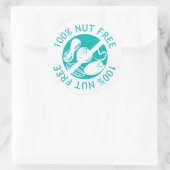 100% Nut freie, individuell angepasste Farbkennzei Runder Aufkleber (Tasche)