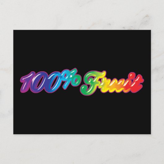 100 % Obst Postkarte (Vorderseite)