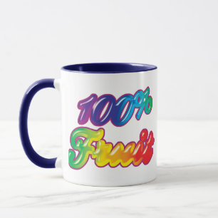 100 % Obst Tasse