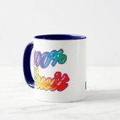 100 % Obst Tasse (Vorderseite Links)