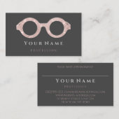 100 Optische Rose Augenpflege Optische Brillen Gra Visitenkarte (Vorne/Hinten)