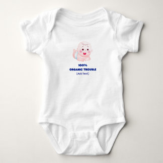 "100% Organischer Ärger" Lustiges Wasserfarben-Bab Baby Strampler