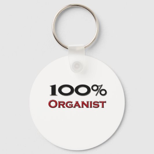 100 % Organist Schlüsselanhänger (Vorderseite)