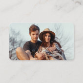 100 Pack Chic Minimalistisches Foto Hochzeitsfeier Visitenkarte (Rückseite)