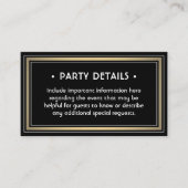 100 Pack Details Gehäuse Elegantes Schwarz & Gold Visitenkarte (Vorderseite)