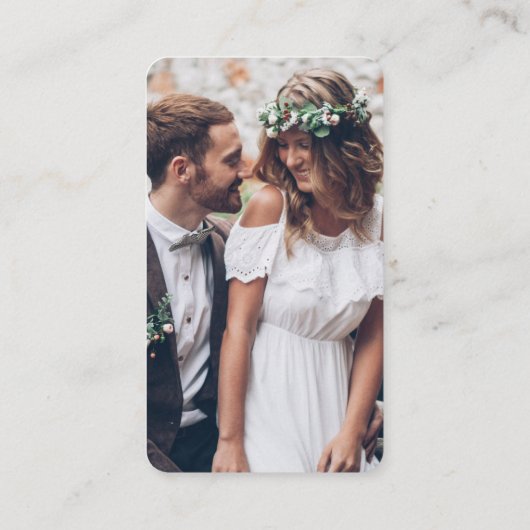 100 Pack Online QR UAWG & Foto Hochzeitsvorstellun Visitenkarte (Rückseite)