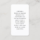 100 Pack QR Code Hochzeit RSVP & Details Gehäuse Visitenkarte (Rückseite)