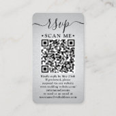 100 Pack QR Code UAWG Silver Foil Umschließung Visitenkarte (Vorderseite)
