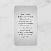 100 Pack QR Code UAWG Silver Foil Umschließung Visitenkarte (Rückseite)