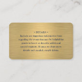 100 Pack Scan Me QR UAWG Blue und Gold Wedding Visitenkarte (Rückseite)