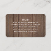 100 Pack Scan Me QR UAWG Brown Imitats Holzverschl Visitenkarte (Rückseite)