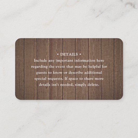 100 Pack Scan Me QR UAWG Brown Imitats Holzverschl Visitenkarte (Rückseite)