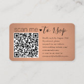 100-Pack Scan Me QR-UAWG Kupfergehäuse Visitenkarte (Vorderseite)