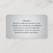 100 Pack Scan Me QR UAWG Silver Enclosure Visitenkarte (Rückseite)