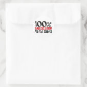 100% Parcelero, ya tu sabes Runder Aufkleber (Tasche)