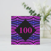 100 - Party Einladung der Nummern (Stehend Vorderseite)
