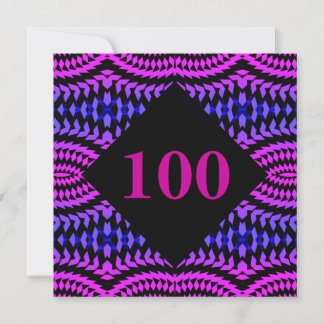 100 - Party Einladung der Nummern