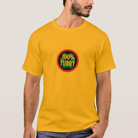 100% Pelz T-Shirt (Vorderseite)