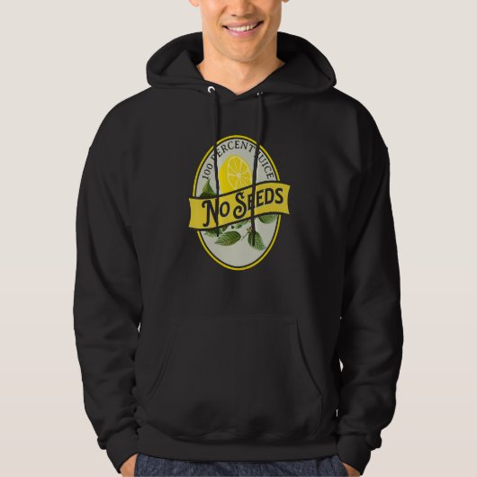 100 Percent Juice No Seeds Lemon Vasectomy Joke Hu Hoodie (Vorderseite)