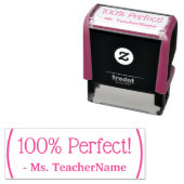 "100% perfekt!" Feedback von Educator Rubber Brief Permastempel (Beispiel)
