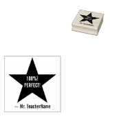 "100%! PERFEKT!" Lehrerin Rubber Briefmarke Gummistempel (Stempel)