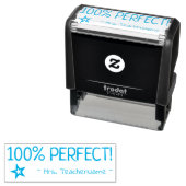"100% PERFEKT!" + Name des Erziehers Stempel (Beispiel)