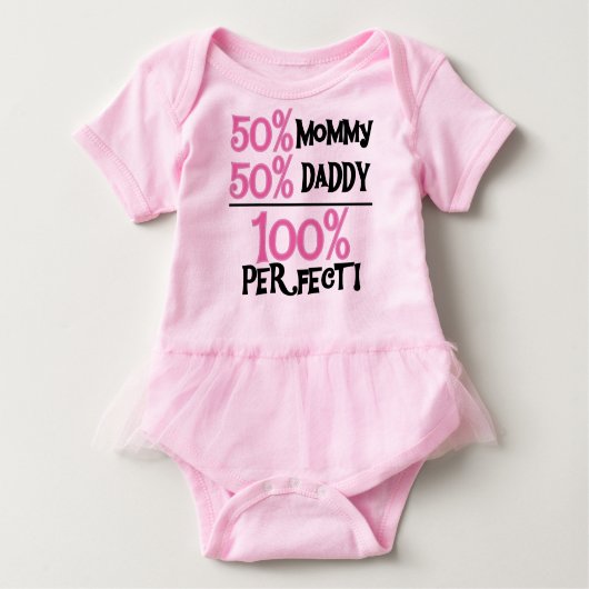100 % perfekt rosa baby t-shirt (Vorderseite)