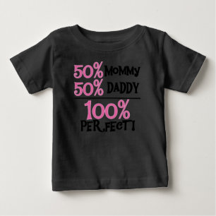 100 % perfekt rosa baby t-shirt