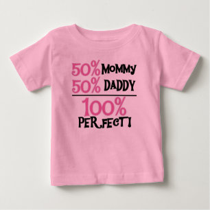 100 % perfekt rosa baby t-shirt