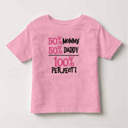 100 % perfekt rosa kleinkind t-shirt